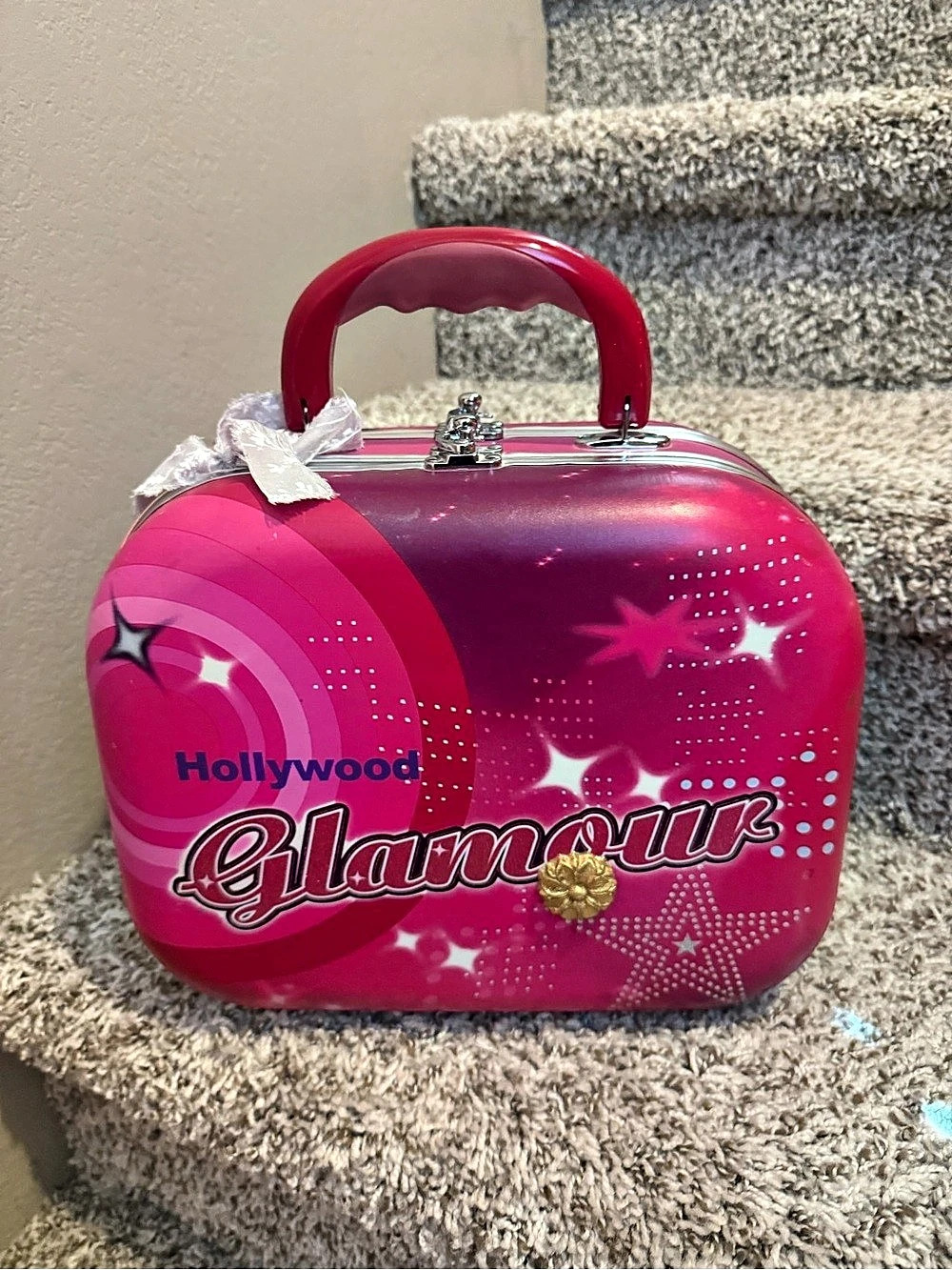 Pink & Black Cosmetic Case